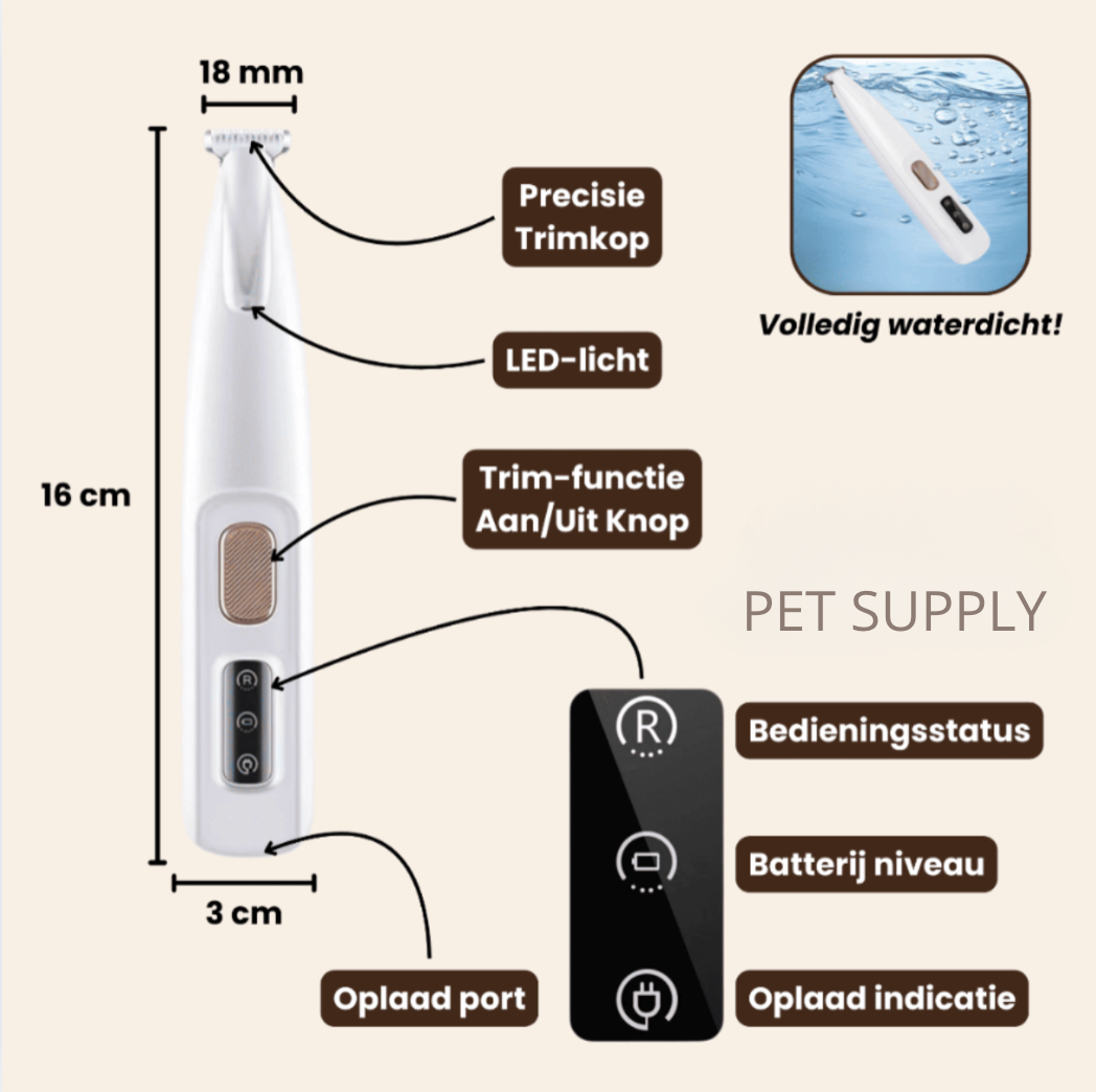 Precisie Trimmer voor Huisdieren
